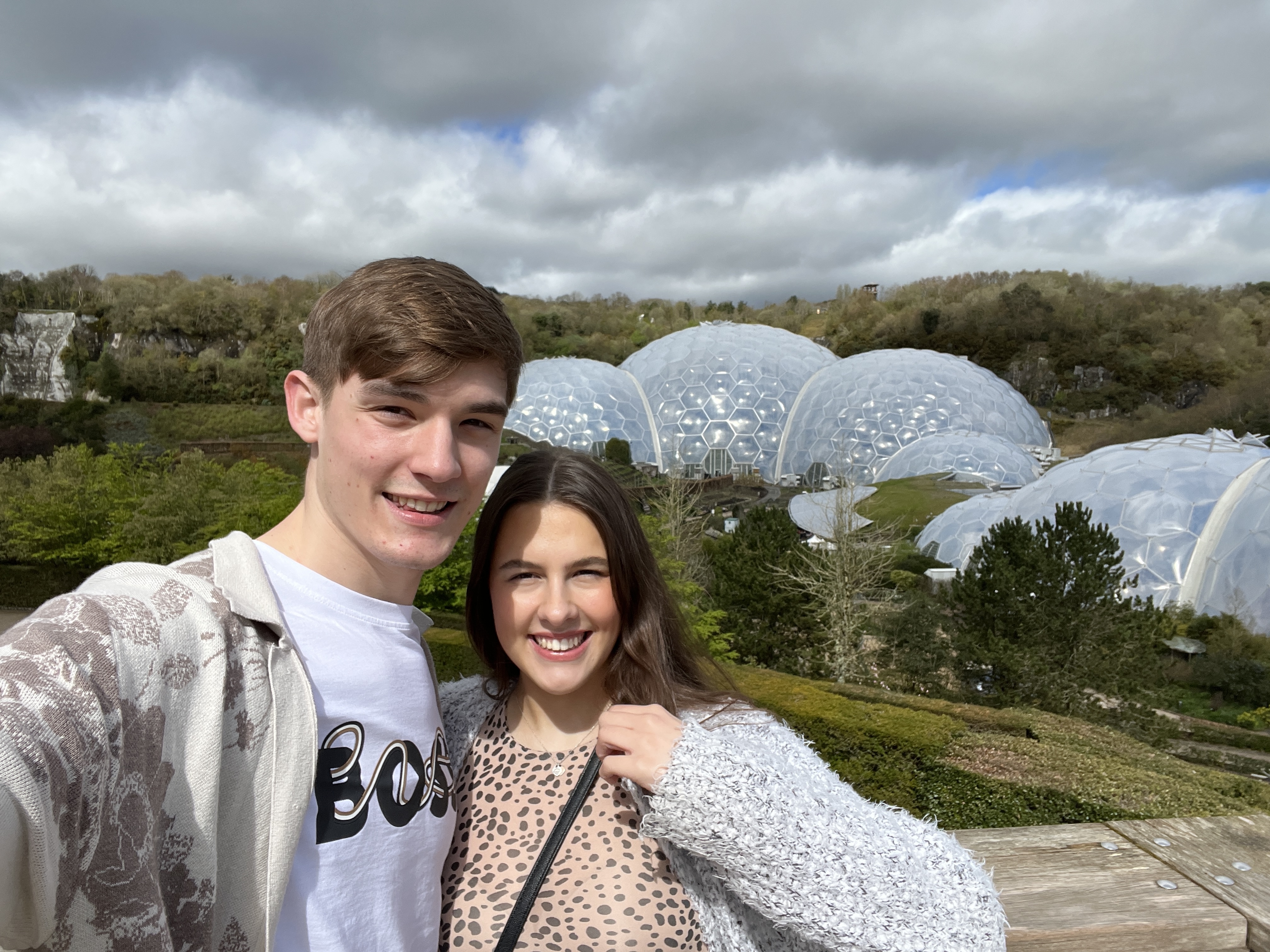 selfie at the Eden Project with Grace